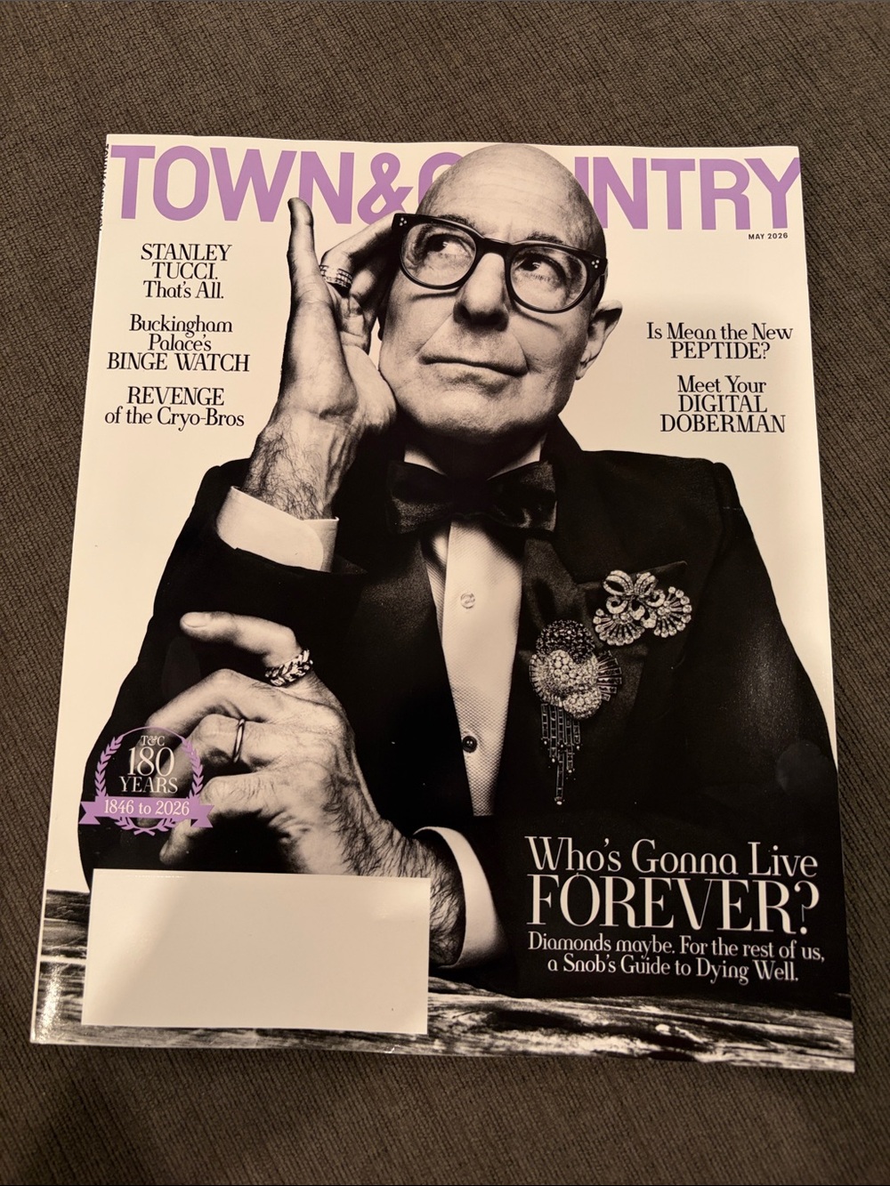 Town & Country Magazine - May 2026 - Stanley Tucci - NEW!  magazines movie